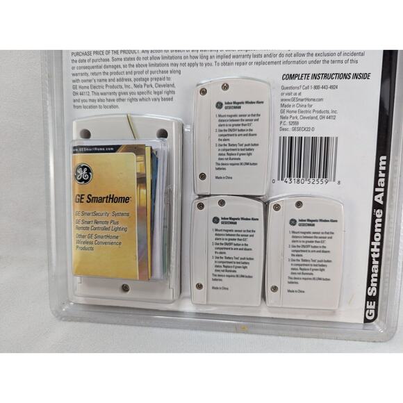 NEW GE Home Security Wireless Alarm Kit 3 Magnetic Window & 1 Keypad Controller - Picture 6 of 12